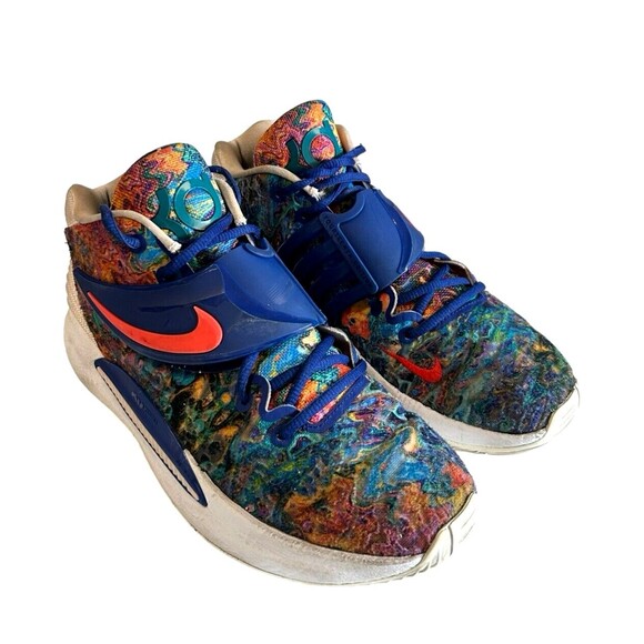 Nike Air KD 14 Kevin Durant Psychedelic Royal Blue CW3935-400 Mens Size 8.5 - Picture 3 of 13